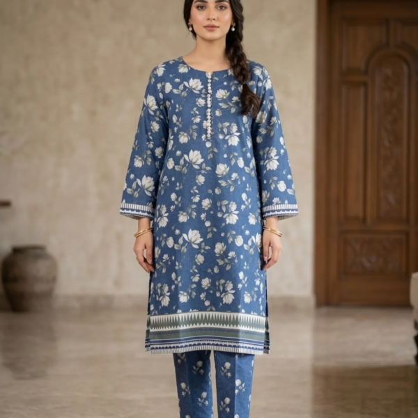 Ladies Suit 2 Pcs Lawn Print