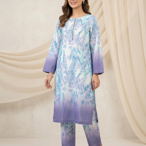 Ladies Suit 2 Pcs Lawn Print
