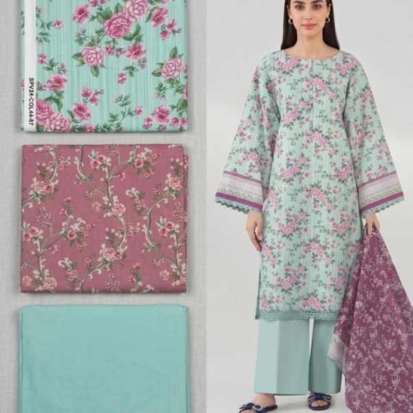 Sapphire UnStitched 3Pcs Suit