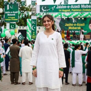 classic All-White Cotton Kurti & Trouser