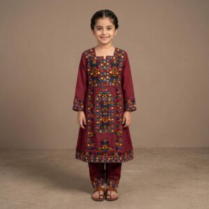 Girls Traditional Frock 2 Pcs