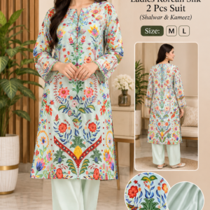 Ladies Suit Silk 2 Piece