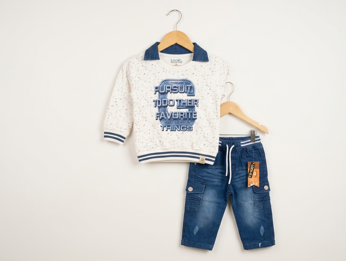 Kids Sweatshirt & Denim Jeans