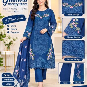 Ladies Suit 3 Piece Embroidery