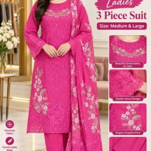 Ladies Suit 3 Piece Embroidery