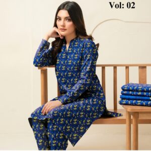 Ladies Suit 2 Piece Unstiched Linen