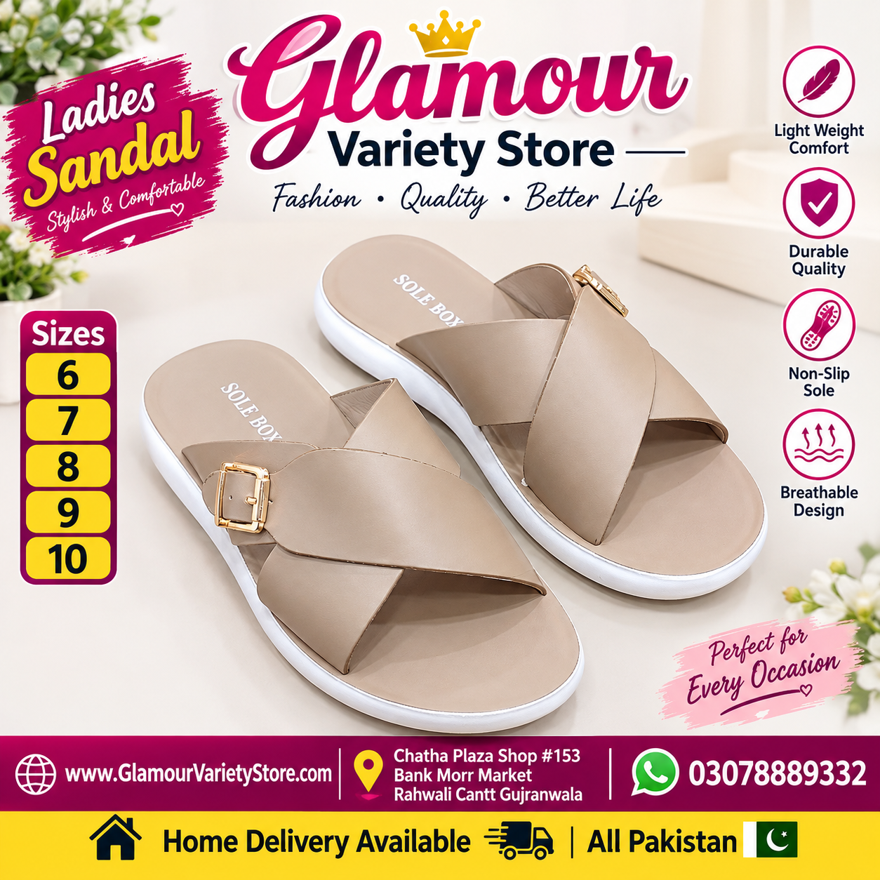 Ladies Medicated Sandal